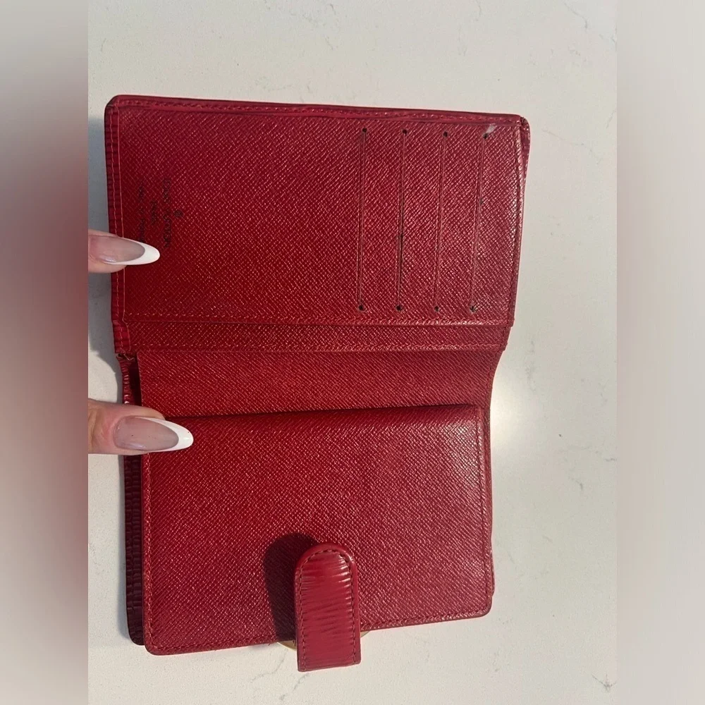 Preloved Louis Vuitton Red Epi French Wallet
